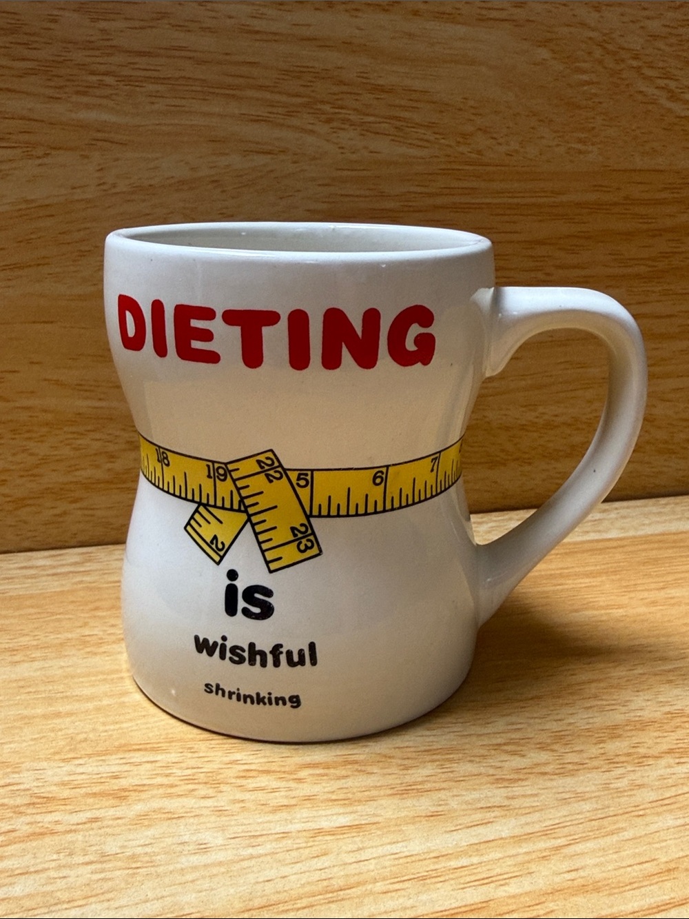 Enesco "Dieting is Wishful Shrinking" Mug ☕️